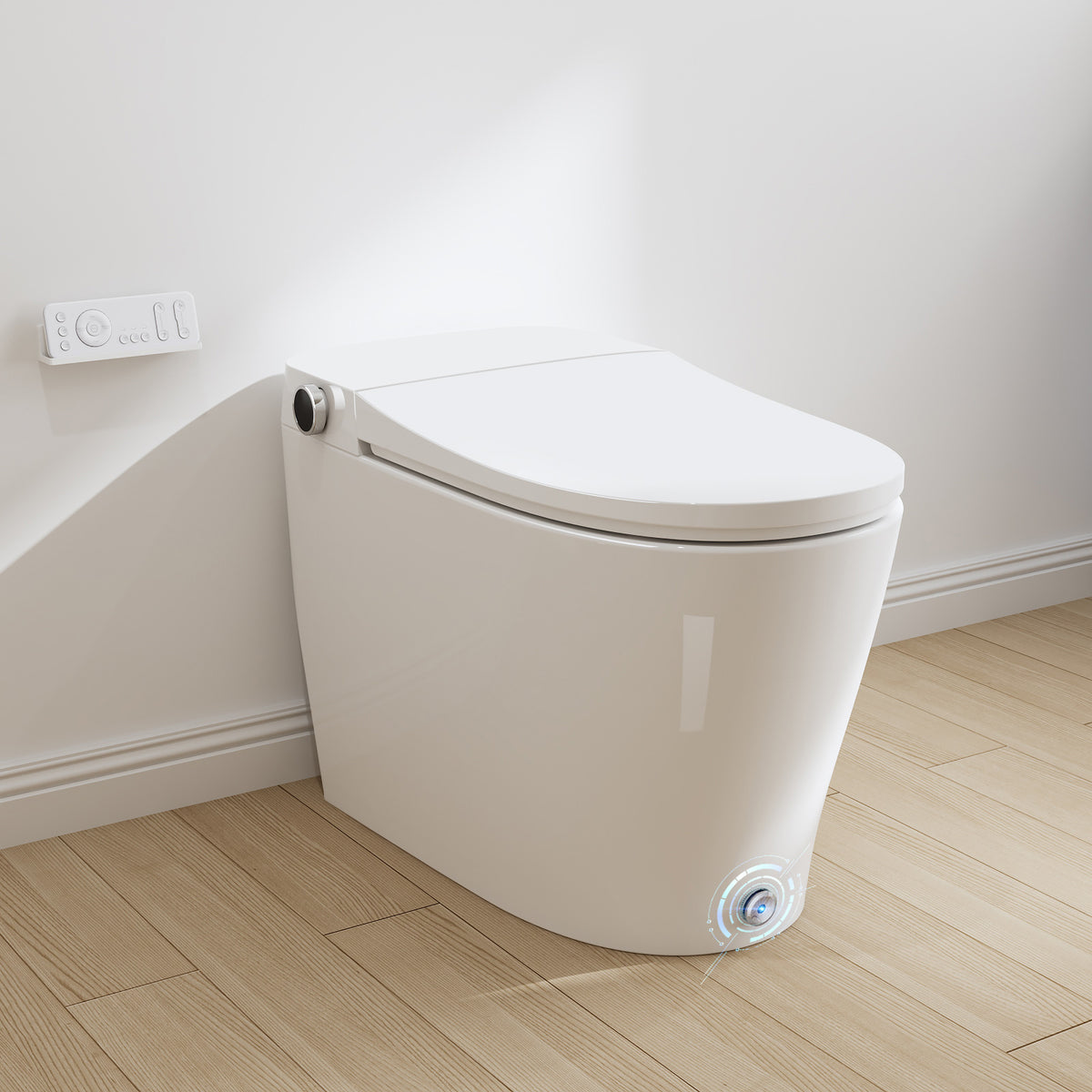 HOROW Tankless 1/1.27 GPF Instant Warm Water Bidet Dual Flush Heated Seat  Smart Toilet HR-T16