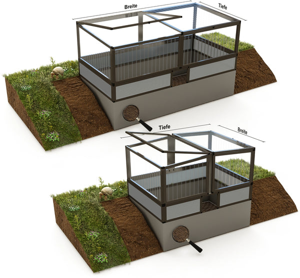 3D-Visualisierung Frühbeete