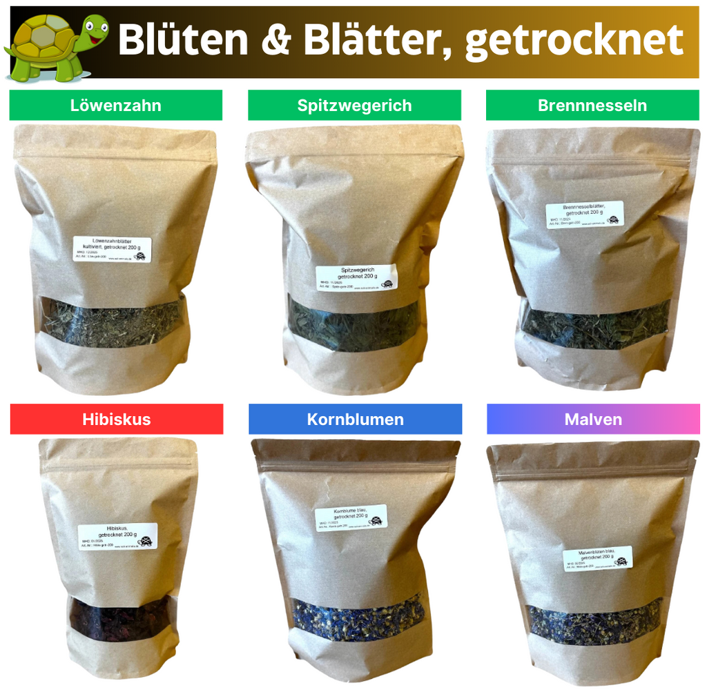 Blüten Blätter getrocknet - für Schildkröten