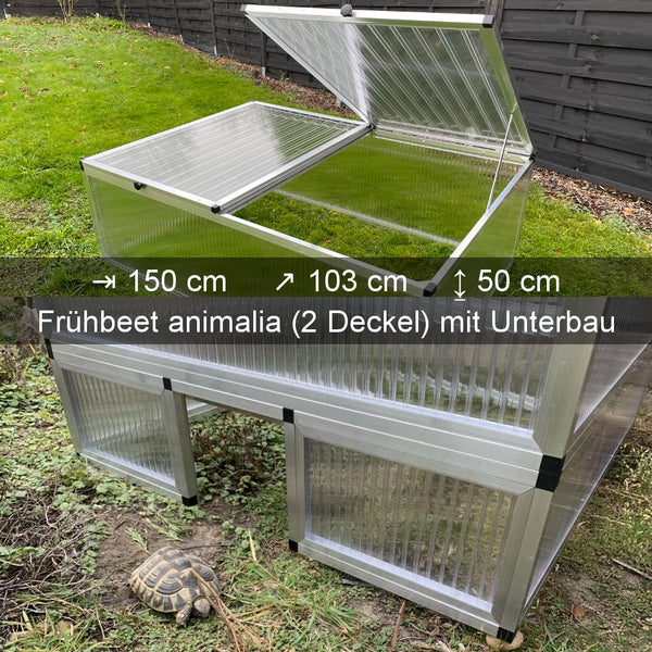 ALLTOP Landschildkröten-Frühbeet animalia mit Eingang