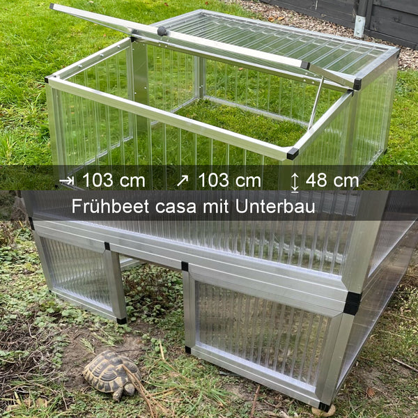 Schildkröten-Frühbeet casa mit Unterbau