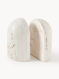 Sava bookends made of travertine, 2 pieces