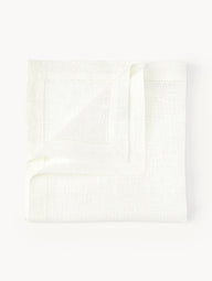 Alanta cloth napkins made of linen with hemstitch, 6 pieces