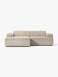 Melva corduroy corner sofa (3-seater)