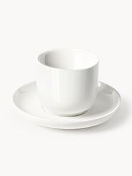 Nessa porcelain espresso cups with saucers, 4 pieces