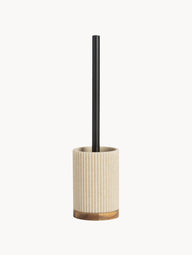 Laura toilet brush with wood decor