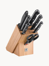 Twin Chef knife block made of bamboo wood, set of 8