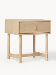 Diana bedside table made of oak wood with drawer