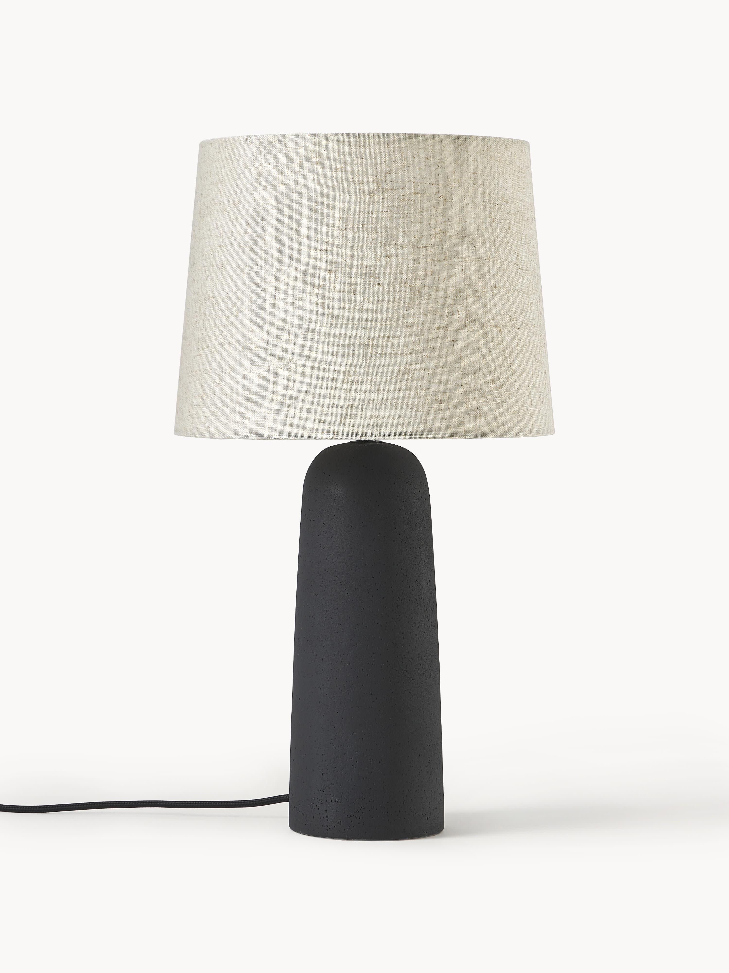 Große Tischlampe Kaya mit Betonfuß Ø 29 x H 52 cm