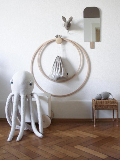 Handgemaakte knuffelkussen Octopus, H 85 cm