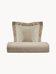 Cotton Bedding Set Hamilton, Set of 2, Beige
