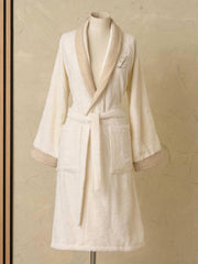 Unisex Bathrobe Zahra from A to Z, White