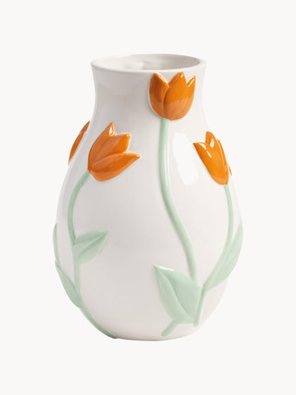 Handgemaakte vaas Tulip, H 22 cm