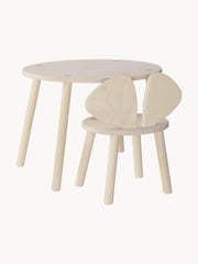 Kindertafel Mouse met kinderstoel, set van 2