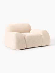 Loungefauteuil Wolke van bouclé