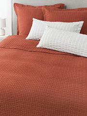 Waffle Weave Bedspread Orville, Red