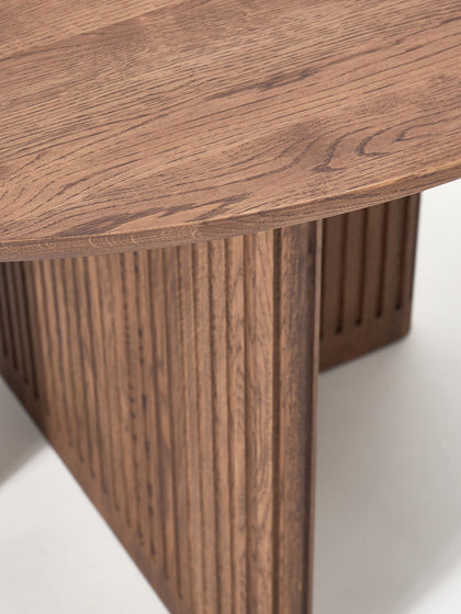 Mesa de comedor redonda de madera de roble Jolka, Ø 120 cm