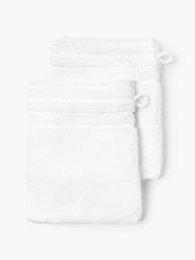 Washandjes Luxe met gestreepte rand, 2 stuks