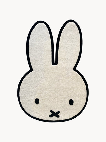 Gallery image 1 - Hand Tufted Kids Rug Miffy with Bunny Shape