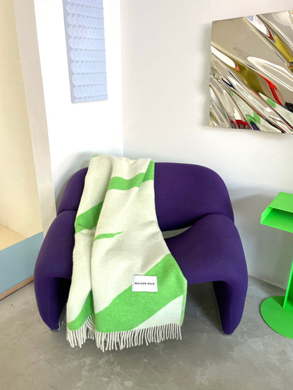 Gallery image 5 - Wool Throw Swirl with Zig-Zag Pattern