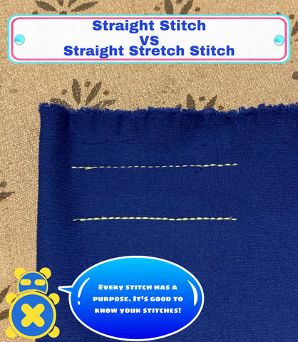 Straight stitch vs straight stretch stitch