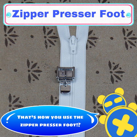 Zipper Presser Foot Tutorial