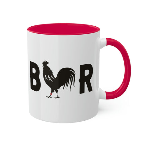 Banded Rooster Coffee Mug, 11oz