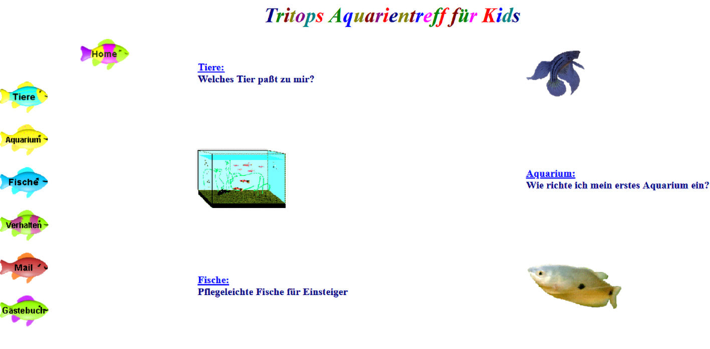 Screenshot Tritops Aquarientreff für Kids