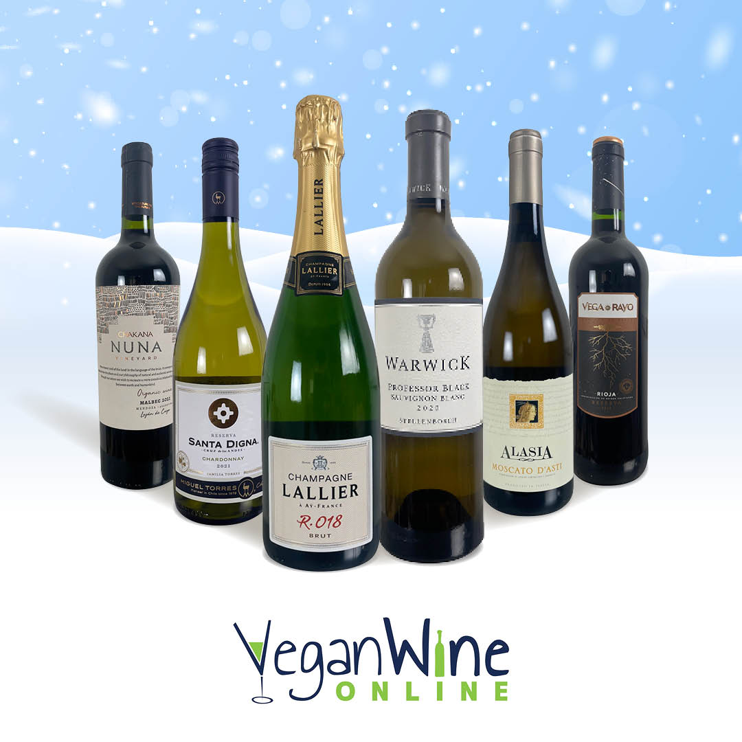 a selection of wines from vegan wine online