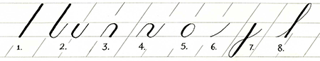 Copperplate Minuscules – The Basic Strokes 1