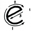 Foundational Hand – Order and Direction Letter E