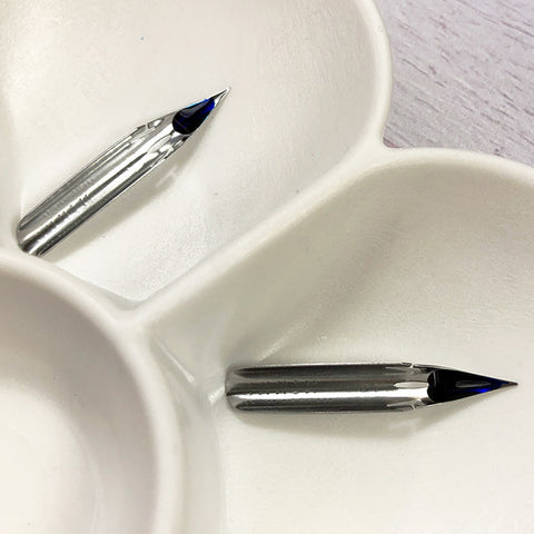 Preparing nibs - before and after