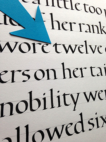 tips for calligraphers - stop pointing out mistakes