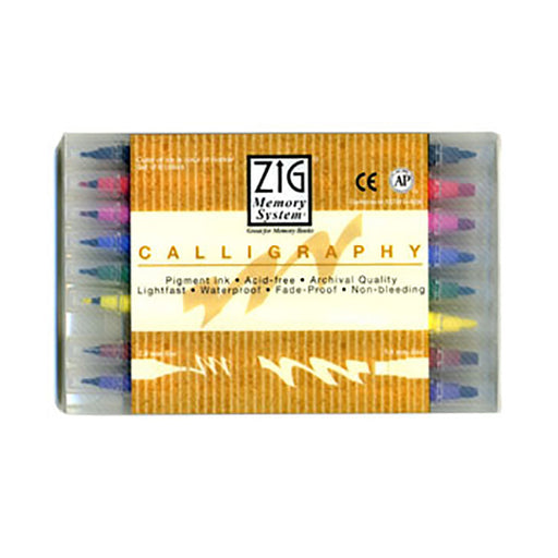 Zig Calligraphy Marker Set - Yellow