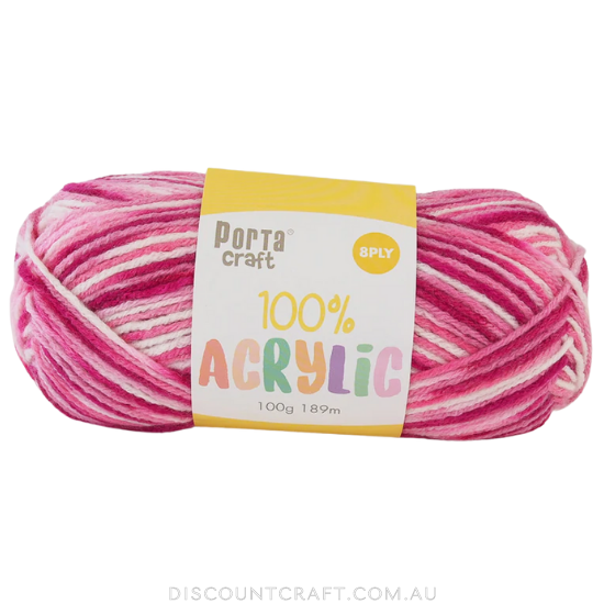 Acrylic Yarn - Multi Colours - Discount Craft