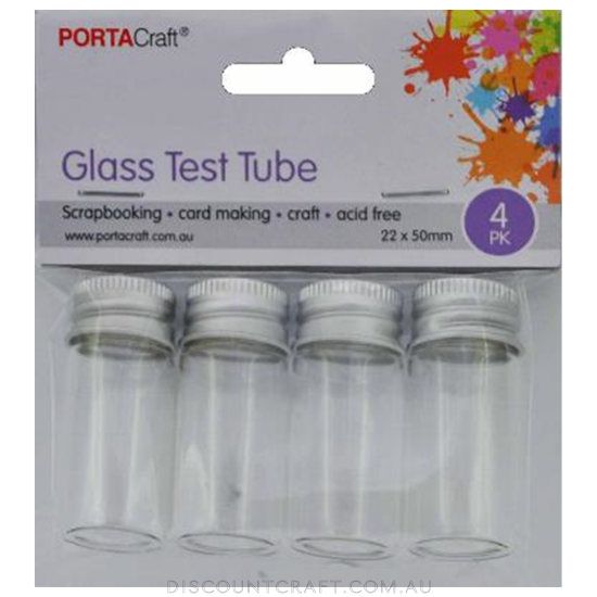 Glass Test Tubes 22x50mm 4pk Discount Craft