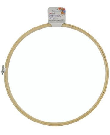 Embroidery Hoop 245mm - Bamboo - Discount Craft