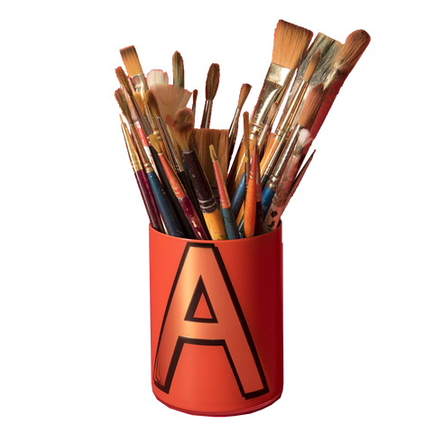 Pentreath & Hall Alphabet Brush Pot Back-To-School Stationary Edit