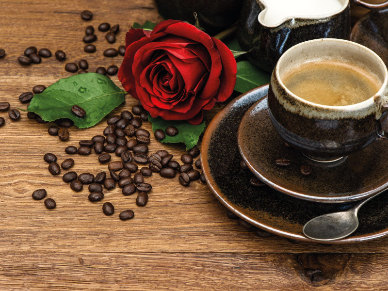 Coffee beans and red roses | Coffee del Campo - Colombian Specialty Coffee