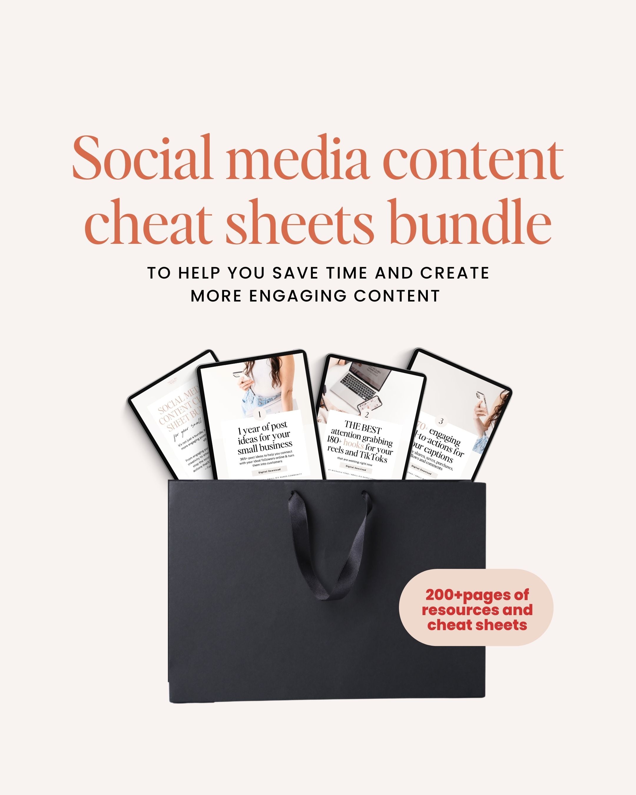 LIMITED+OFFER:+Social+Media+Content+Cheat+sheets+Bundle