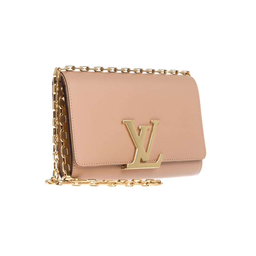 Louis Vuitton Beige Leather Chain Louise GM Bag