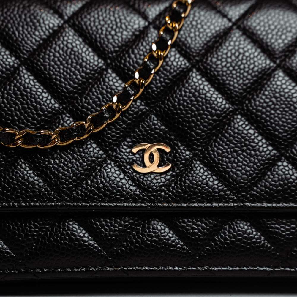 Classic Chanel Wallet On Chain  Đen  La Deluxe