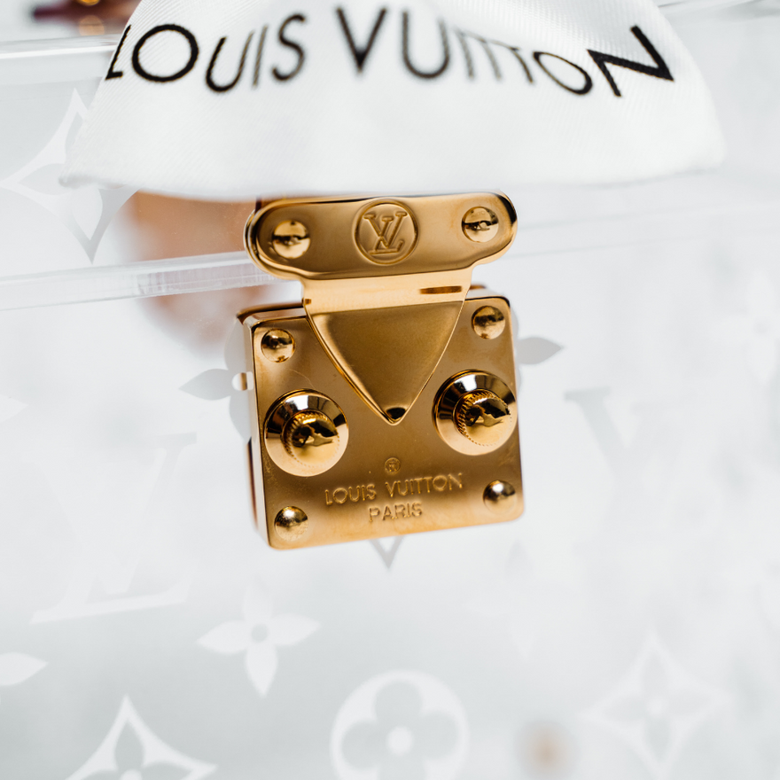 Louis Vuitton Monogram Plexiglass Cube Box Scott Louis Vuitton