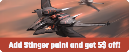 Special RSI Scorpius promotion - get 5$ off when buying RSI Scorpius and Stinger Paint together