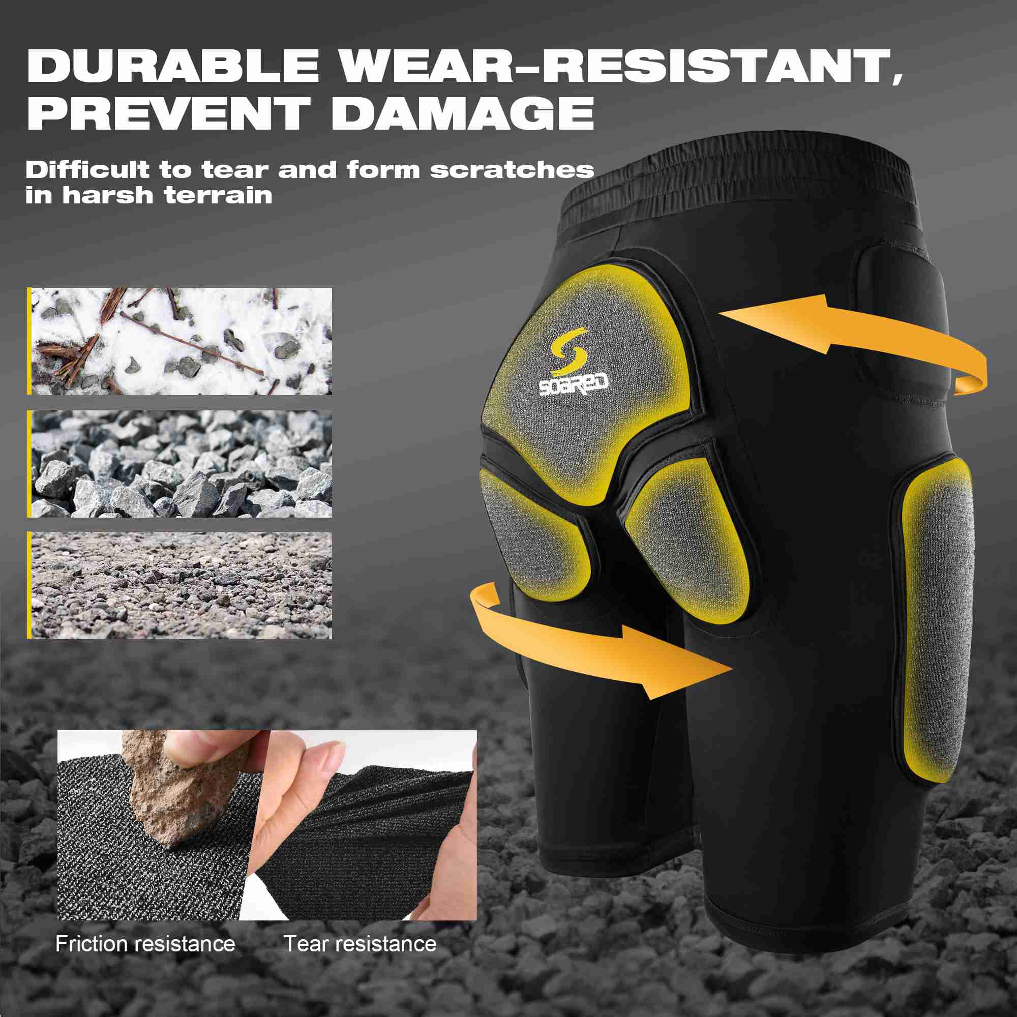 Breathable 3d Protection Gear For Hip Butt And Tailbone Protective