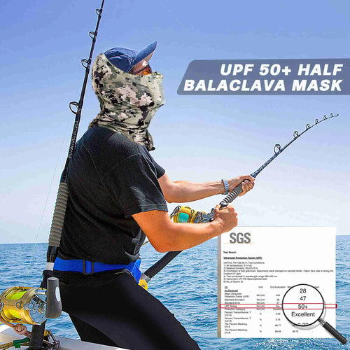 EXski Camo Gaiter Mask UPF 50 Half Balaclava Face Mask with