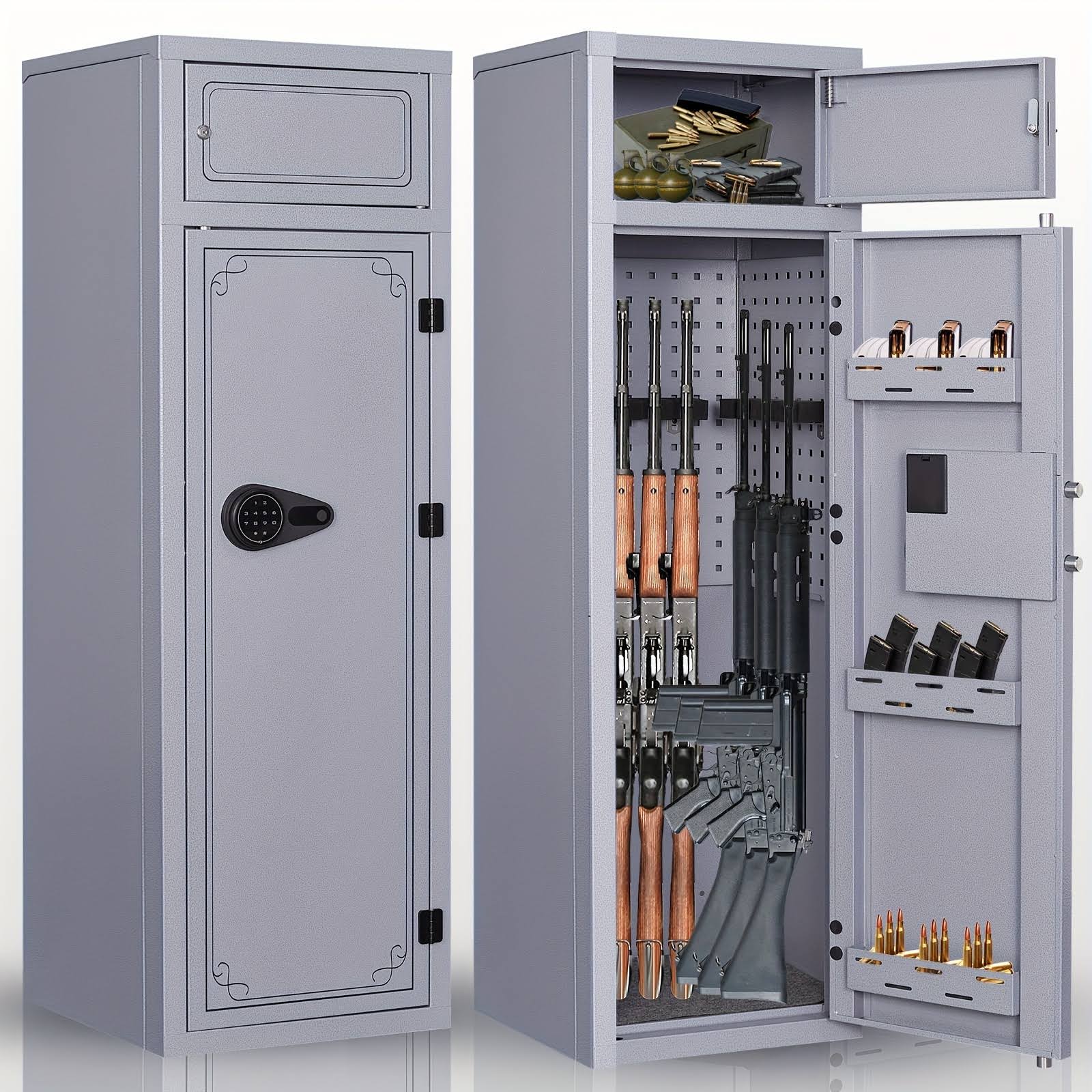 10-12 Gun Rifle Safe,Gun Safes For Home Rifles And Pistols, Large Unassembled Rifle Safe, Quick Access Gun Cabinets With Digital Keypad/3