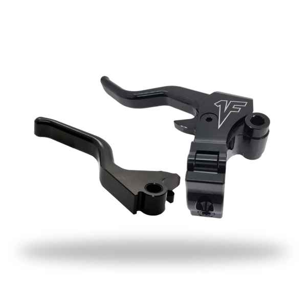 1FNGR Easier Pull Clutch + Brake Lever Combo | Black - 2008 - 13, 2021 - 22 Touring/Bagger