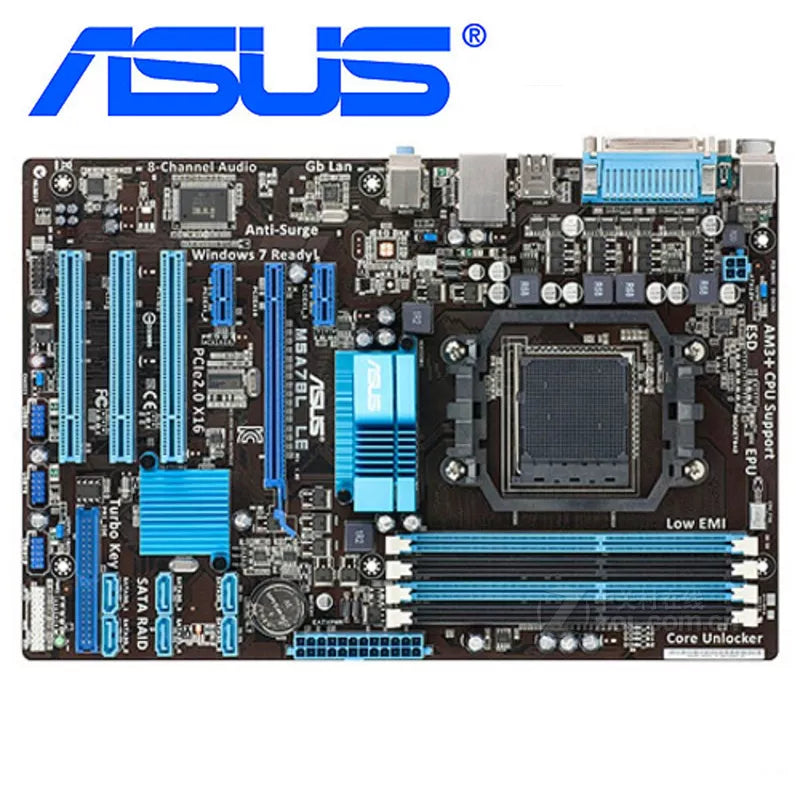 ASUS M5A78L LE Motherboard Socket AM3/AM3+ DDR3 32GB For AMD 760G M5A78L LE Desktop Mainboard Systemboard SATA II PCI-E X16 Used