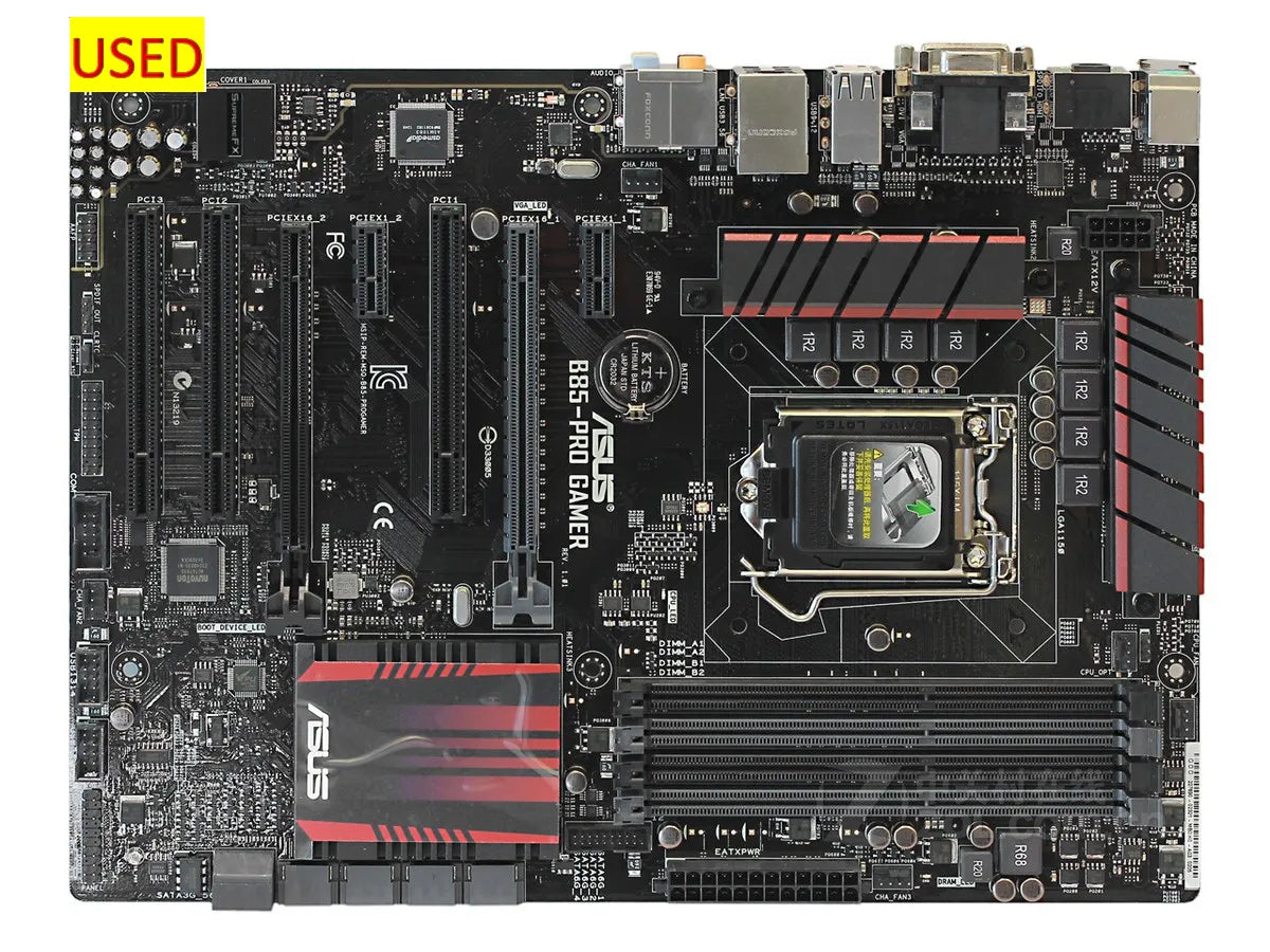 Asus B85 PRO GAMER Desktop Motherboard Socket LGA 1150 i7 i5 i3 DDR3 32G SATA3 USB3.0 ATX Original Disassembly Used